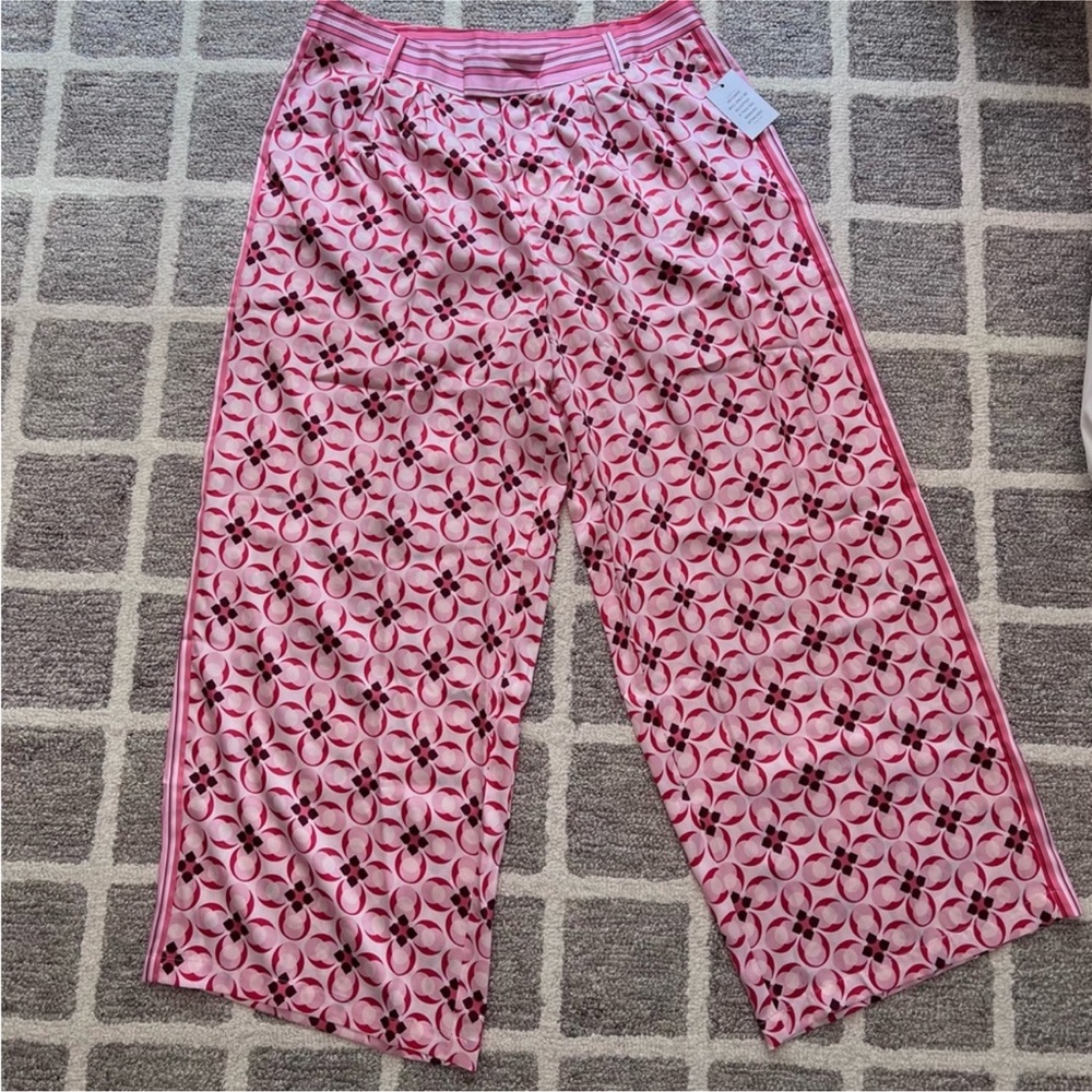 ELOQUII pink wide leg pant